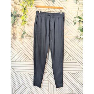 Outdoor Voices Pants Mens Black Tapered Stretch Athletic Joggers Zip Pocket SM